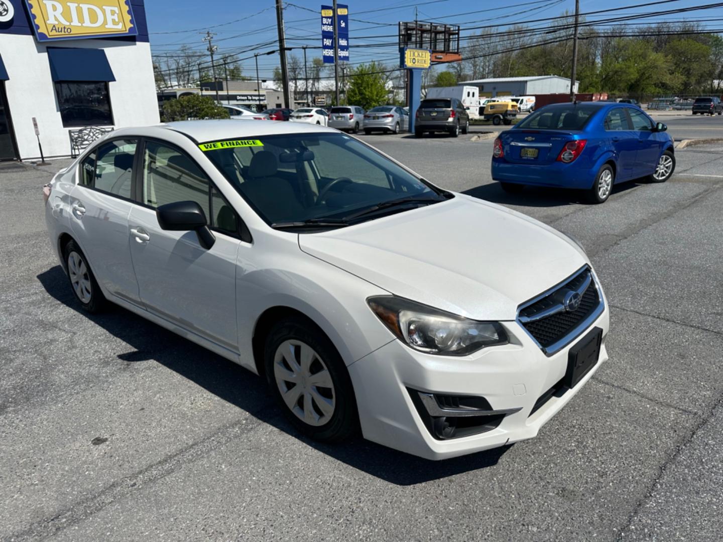 2016 WHITE Subaru Impreza 2.0i PZEV CVT 4-Door (JF1GJAA68GH) with an 2.0L H4 DOHC 16V engine, CVT transmission, located at 1254 Manheim Pike, Lancaster, PA, 17601, (717) 393-9133, 40.062870, -76.323273 - Photo#2